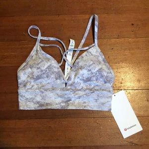 lululemon white and grey sports bra
